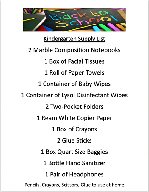 Supply List